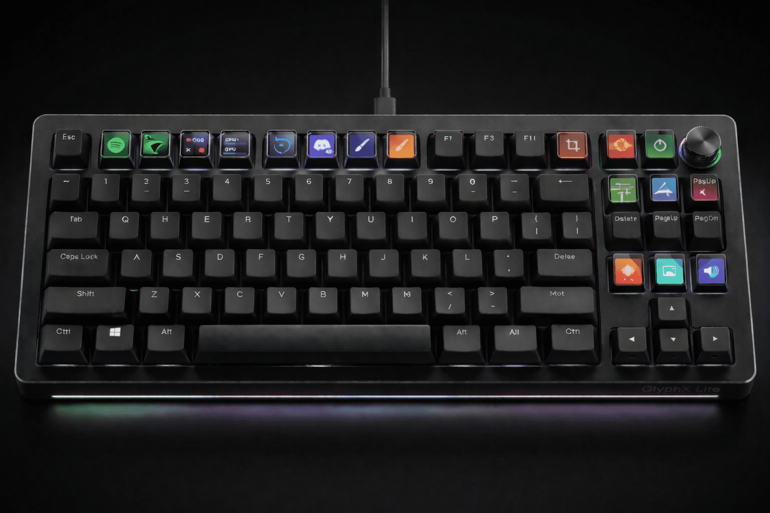 GlyphX Keyboard concept render